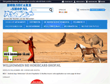 Tablet Screenshot of horsecare-products.nl